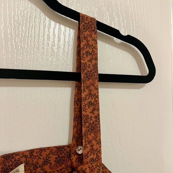 New Natural Life Brown Floral Dress with pockets Large/XLarge size - Picture 2 of 8